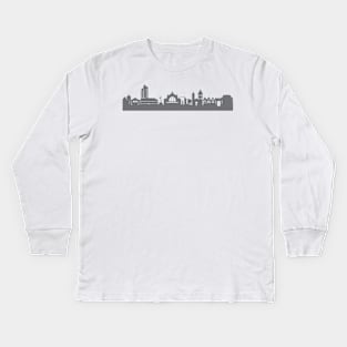 Osnabrueck in gray Kids Long Sleeve T-Shirt